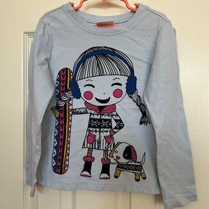 Hanna Anderson long sleeve T shirt size 6-7